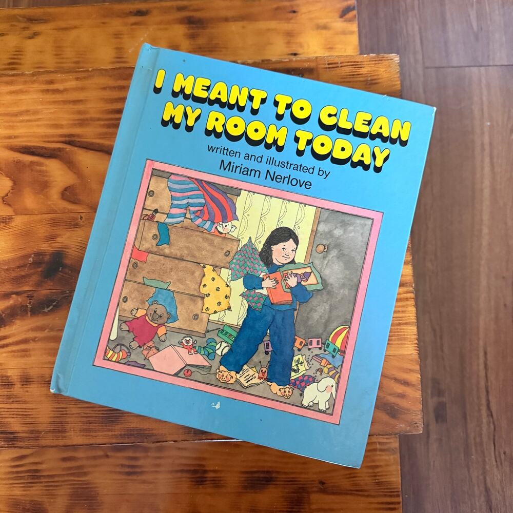 Vintage 1988 I Meant To Clean My Room Today Hardcover Book